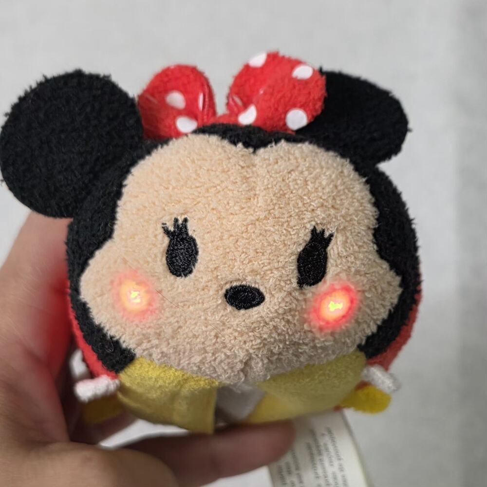 Disney Tsum Tsum Minnie Mouse Talking Light-Up Plush Just Play Tested Works